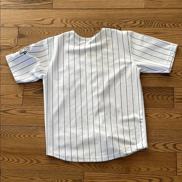 Russell Athletic White and Black Baseball Jersey